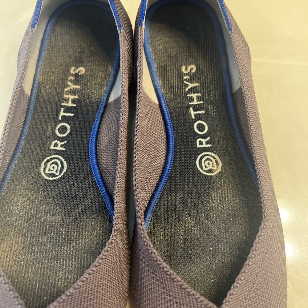 Rothy’s Pointed Toe Flats In A Grape Color Size 9 - image 7